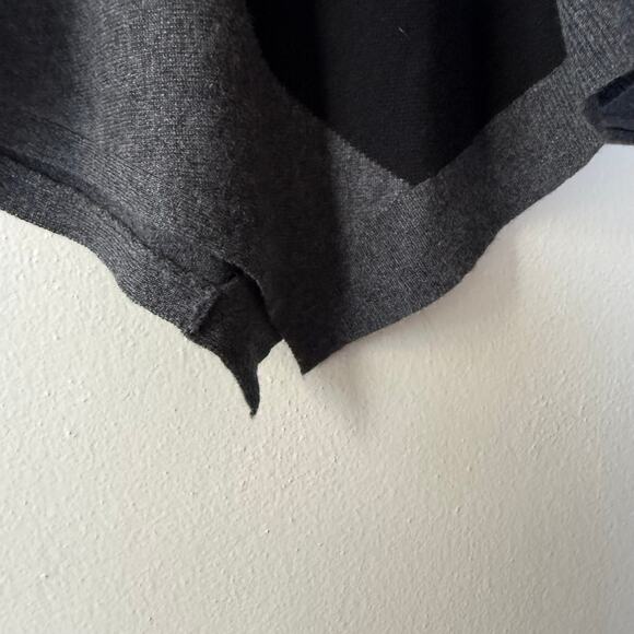 Premise Cashmere Gray Black Assymetrical pullover sweater size 2X - Picture 5 of 8